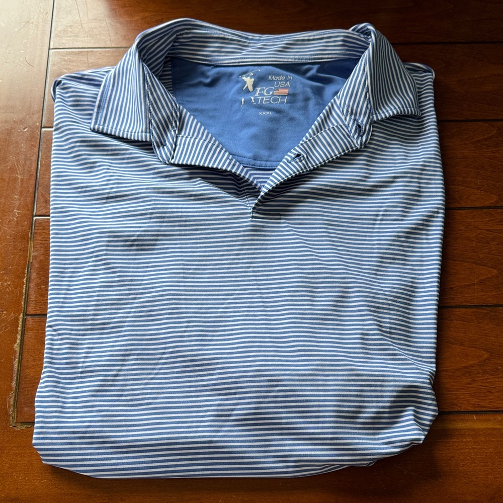Fairway & Greene Men's Blue Striped Shirt